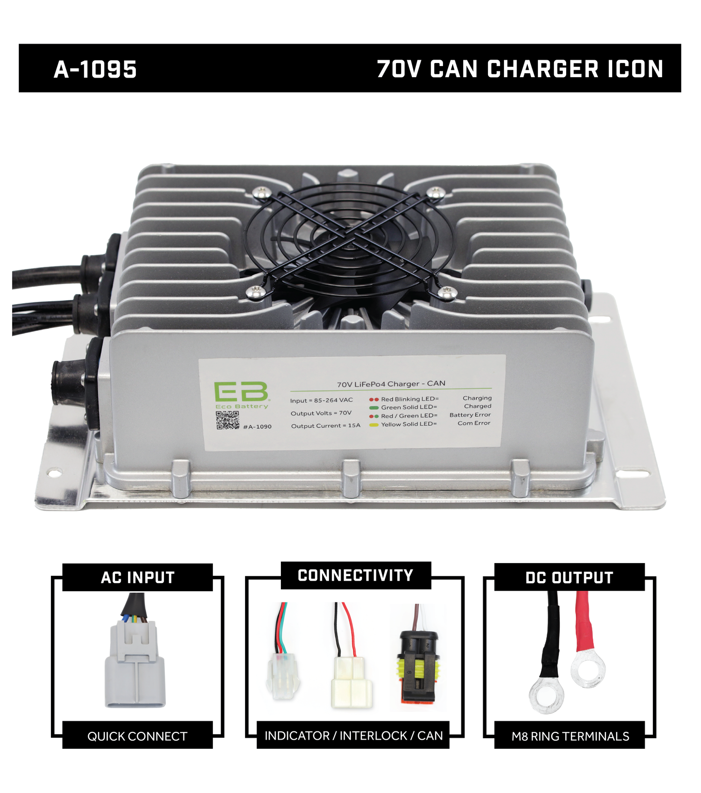 Eco Battery 51V 19A Charger / OEM:1095 / ICON A-1095